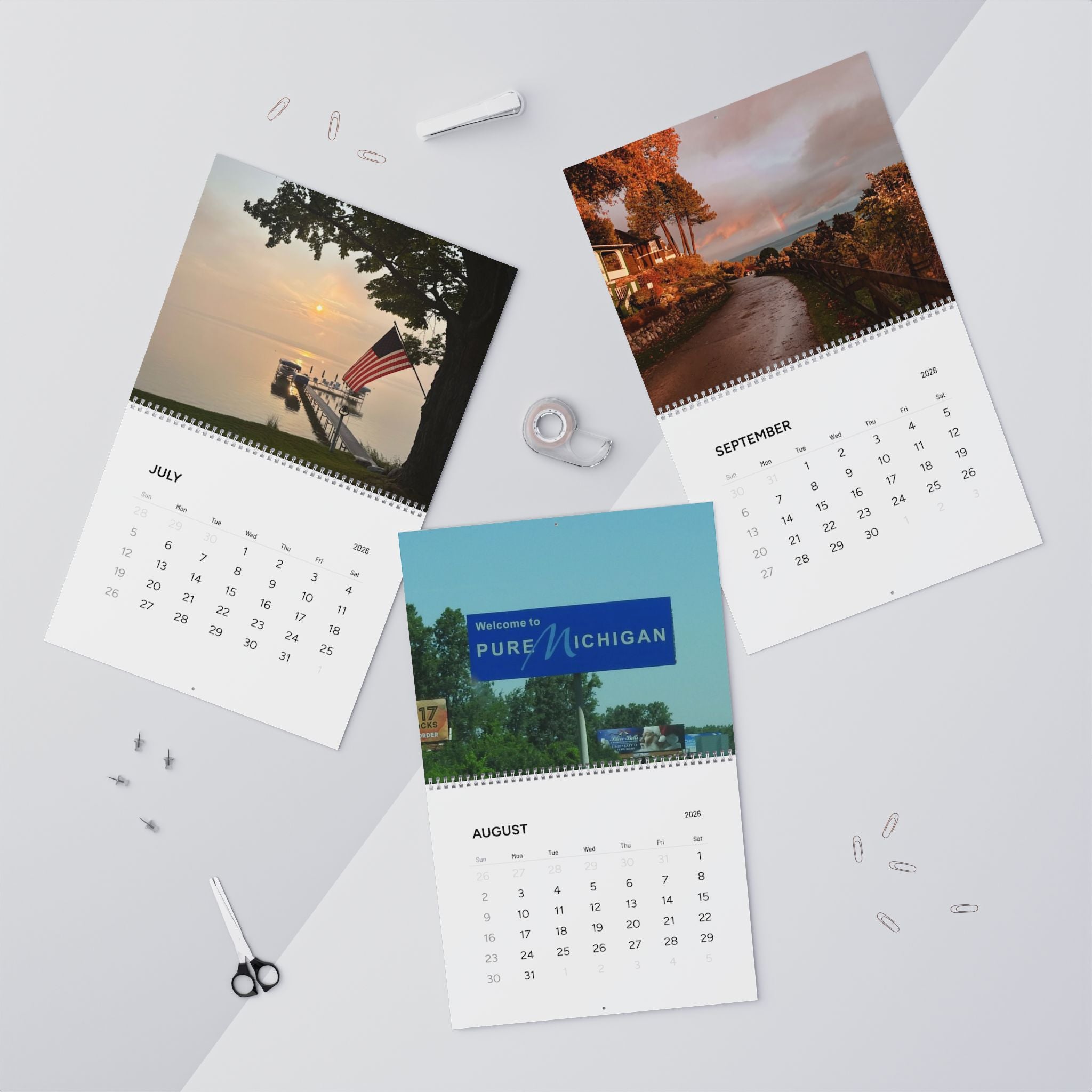 2026 Scenic Wall Calendar – Monthly Photos of Landscapes & Cityscapes