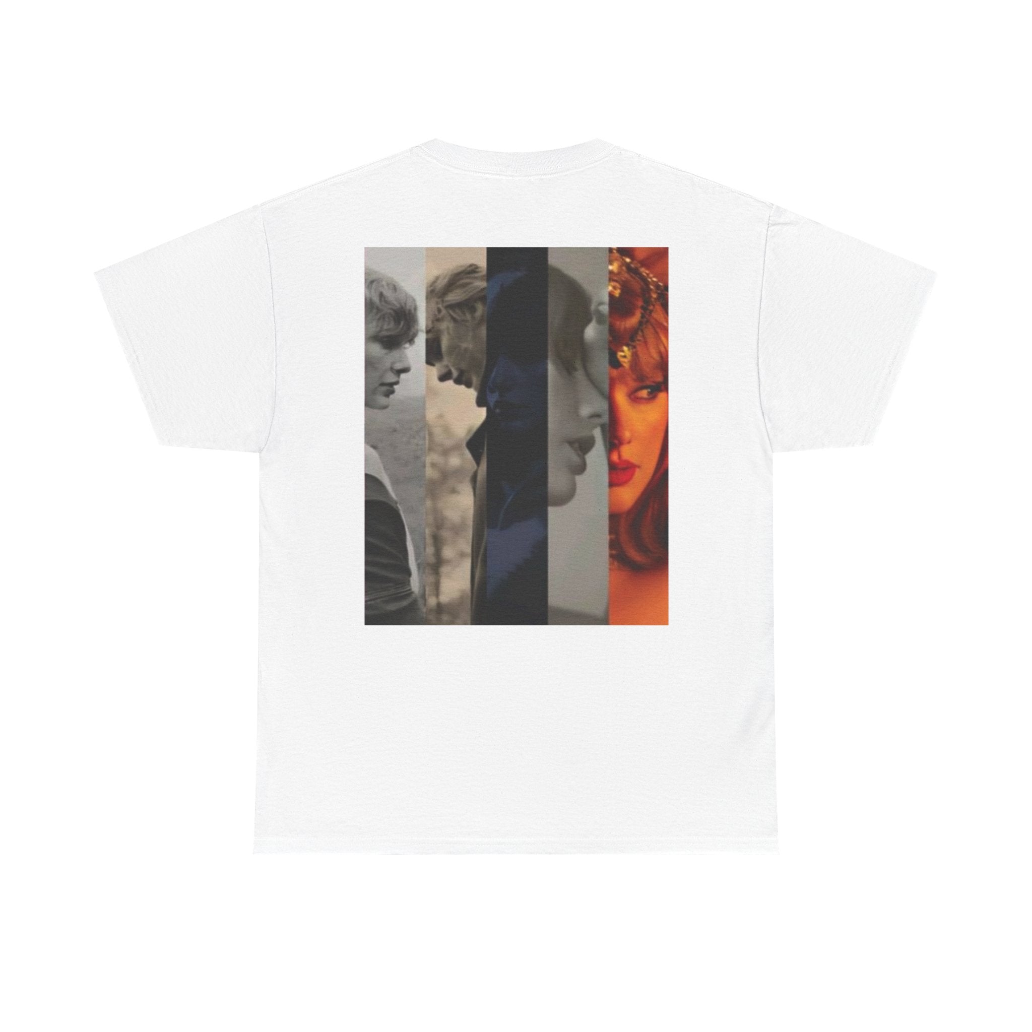 Retro Film Portraits Tee — Vintage Color-Strip Pop star T-Shirt