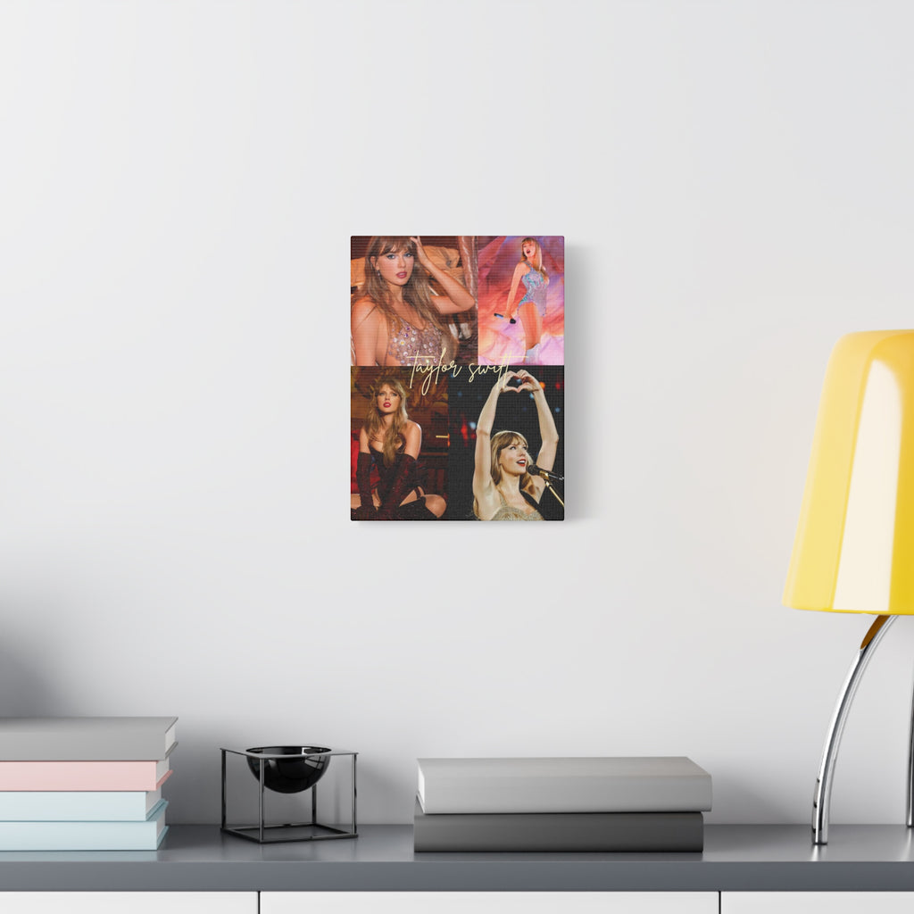 Pop Star Photo Collage Canvas, Stretched Matte Wall Art
